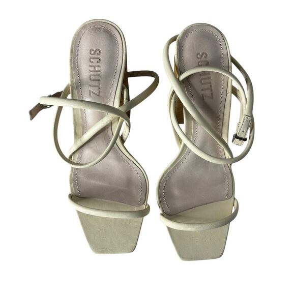 Schutz Ambrielle Sandal Vanilla Ice Size 6 - Picture 2 of 5